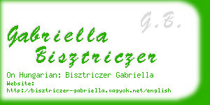 gabriella bisztriczer business card